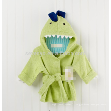 Dinosaure à capuchon Terry Cotton Spa Robe-0-9 mois, Super mignon, doux et absorbant, meilleur cadeau de douche pour les bébés